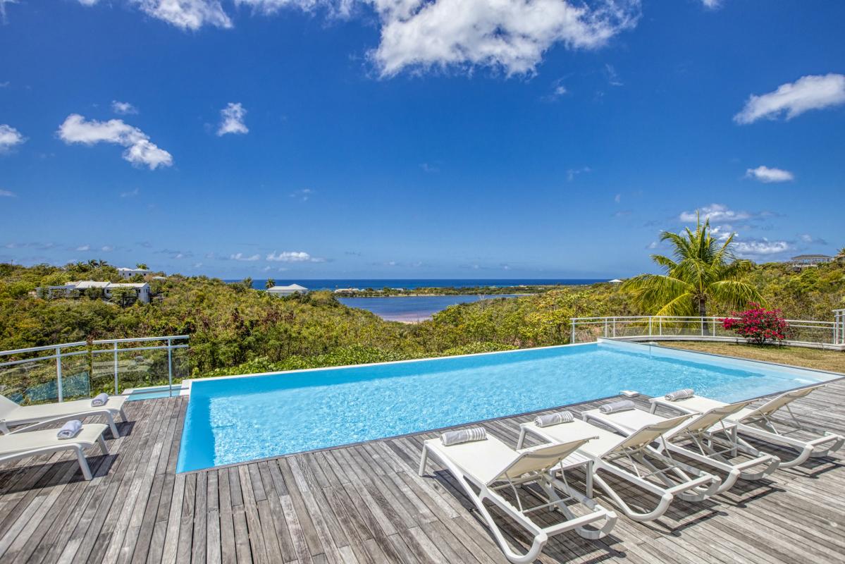 Location villa Saint Martin les Terres Basses - villa 3 chambres 6 personnes  avec piscine et vue mer (2)